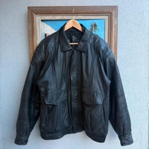 Vintage Love Kurtka Bomberka Skóra XL Vintage Retro Streetwear - zdjęcie 4