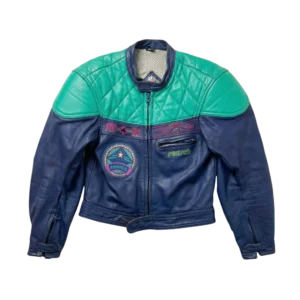 Vintage Love Kurtka Motocyklowa Skóra Cropped L Vintage Retro - widok ogólny przód vintage