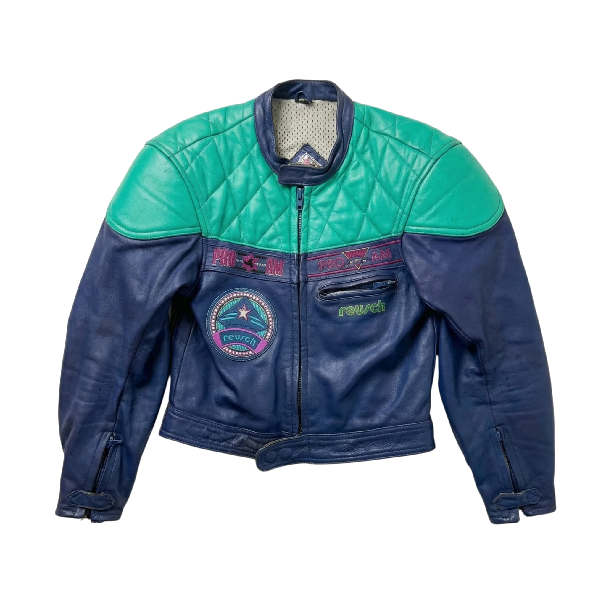 Vintage Love Kurtka Motocyklowa Skóra Cropped L Vintage Retro - widok ogólny przód vintage