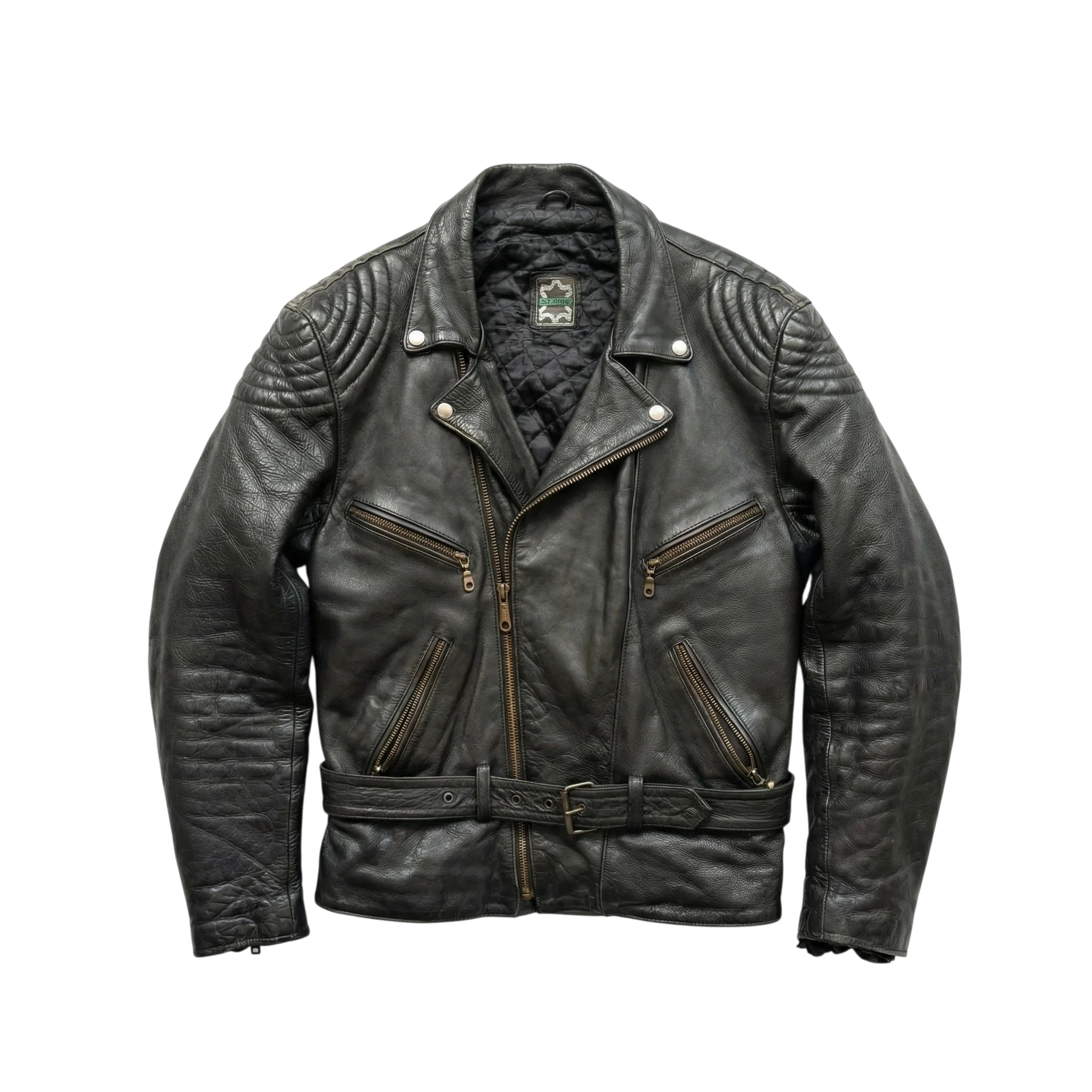 Vintage Love Kurtka Ramoneska Skóra XL Vintage Streetwear - widok ogólny przód vintage