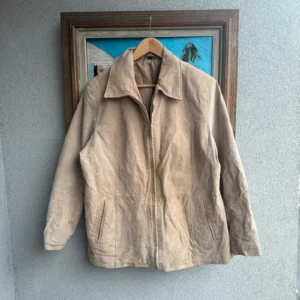 Vintage Love Kurtka Skórzana Beżowa XL Vintage Streetwear - zdjęcie 2