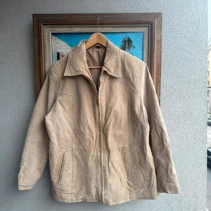 Vintage Love Kurtka Skórzana Beżowa XL Vintage Streetwear - zdjęcie 3