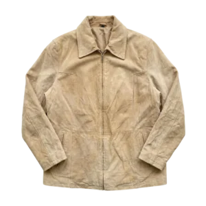 Vintage Love Kurtka Skórzana Beżowa XL Vintage Streetwear - widok ogólny przód vintage