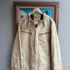 Vintage Love Kurtka Skórzana Beżowa XXL Vintage Streetwear - zdjęcie 3