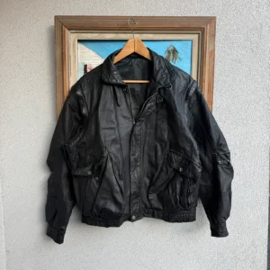 Vintage Love Kurtka Skórzana Biker XL Vintage Streetwear - zdjęcie 2