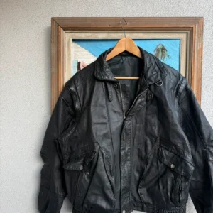 Vintage Love Kurtka Skórzana Biker XL Vintage Streetwear - zdjęcie 4