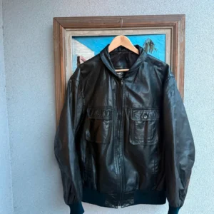 Vintage Love Kurtka Skórzana Bomberka L Vintage Streetwear - zdjęcie 3