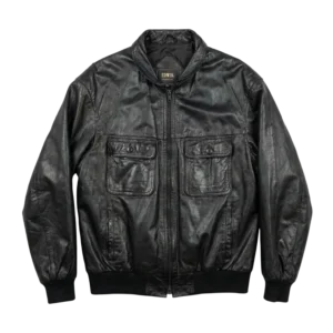 Vintage Love Kurtka Skórzana Bomberka L Vintage Streetwear - widok ogólny przód vintage