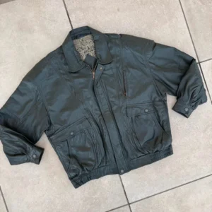 Vintage Love Kurtka Skórzana Bomberka XXL Vintage Streetwear - zdjęcie 3