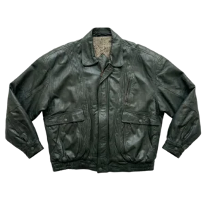 Vintage Love Kurtka Skórzana Bomberka XXL Vintage Streetwear - widok ogólny przód vintage