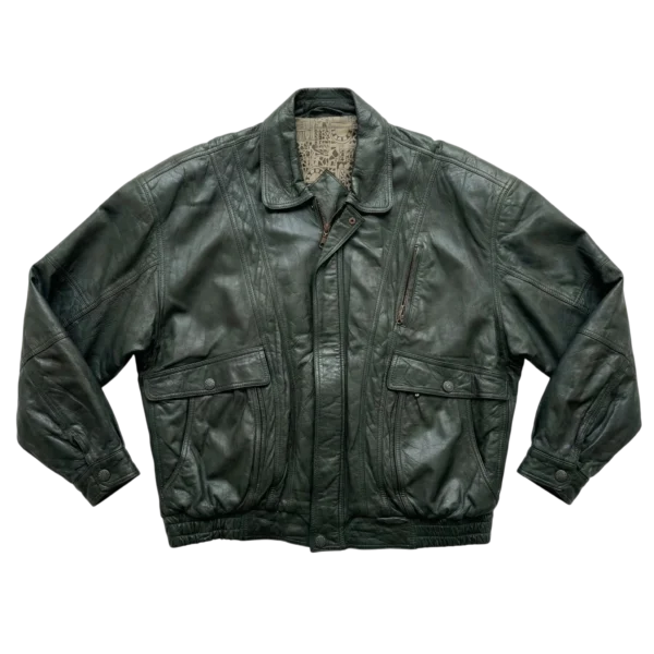 Vintage Love Kurtka Skórzana Bomberka XXL Vintage Streetwear - widok ogólny przód vintage