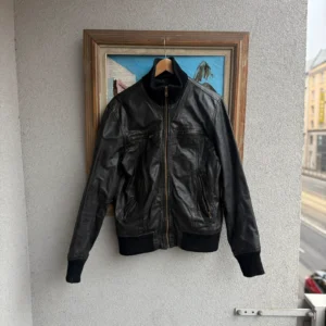 Vintage Love Kurtka Skórzana Cropped M Vintage Streetwear - zdjęcie 2
