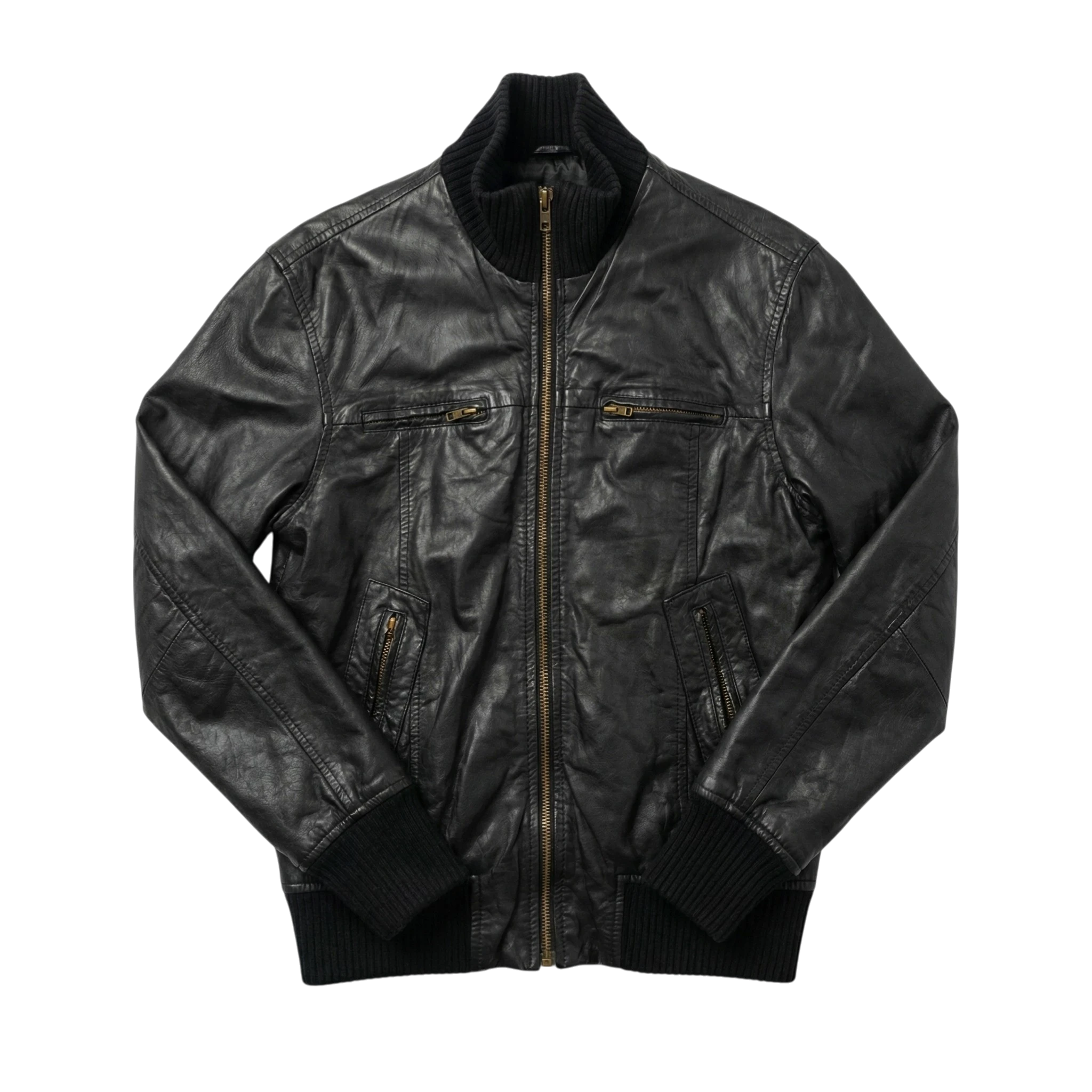 Vintage Love Kurtka Skórzana Cropped M Vintage Streetwear - widok ogólny przód vintage