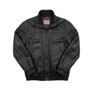 Vintage Love Kurtka Skórzana Czarna L Vintage Streetwear - widok ogólny przód vintage