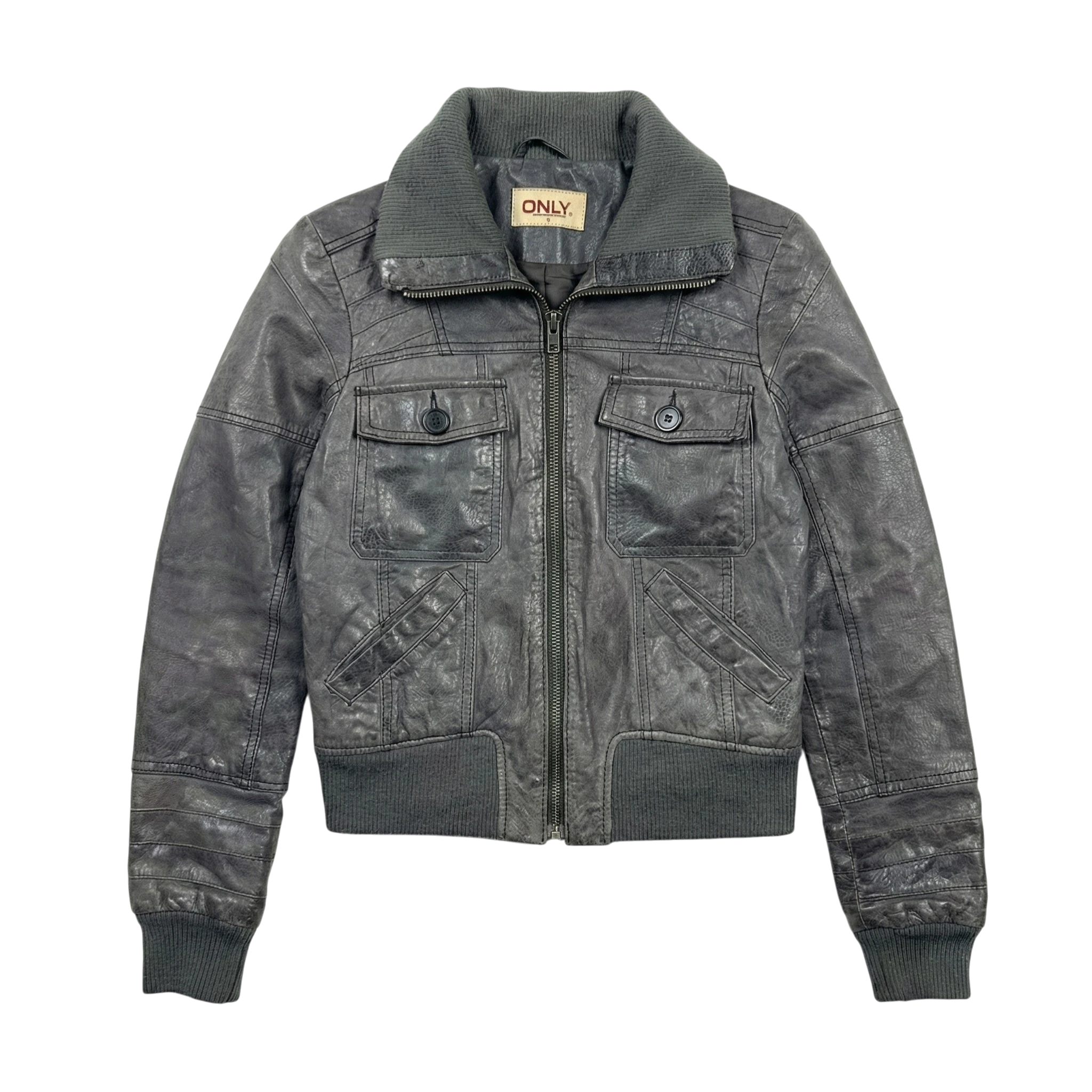 Vintage Love Kurtka Skórzana Japan Style L Vintage Retro - widok ogólny przód vintage