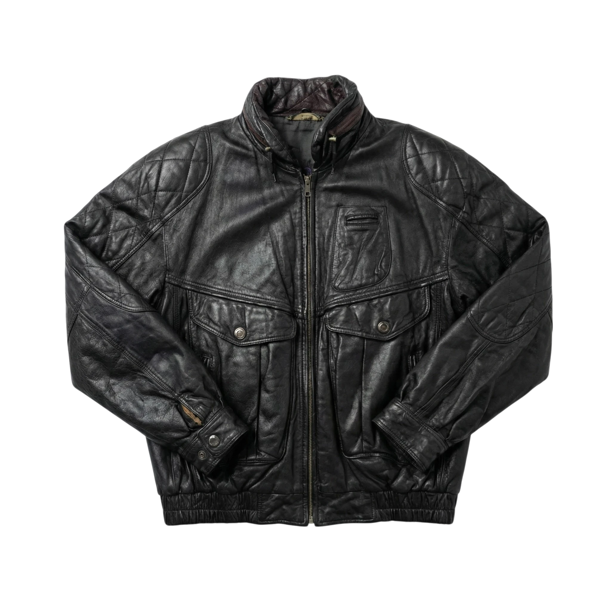 Vintage Love Kurtka Skórzana Retro XXL Vintage Streetwear - widok ogólny przód vintage