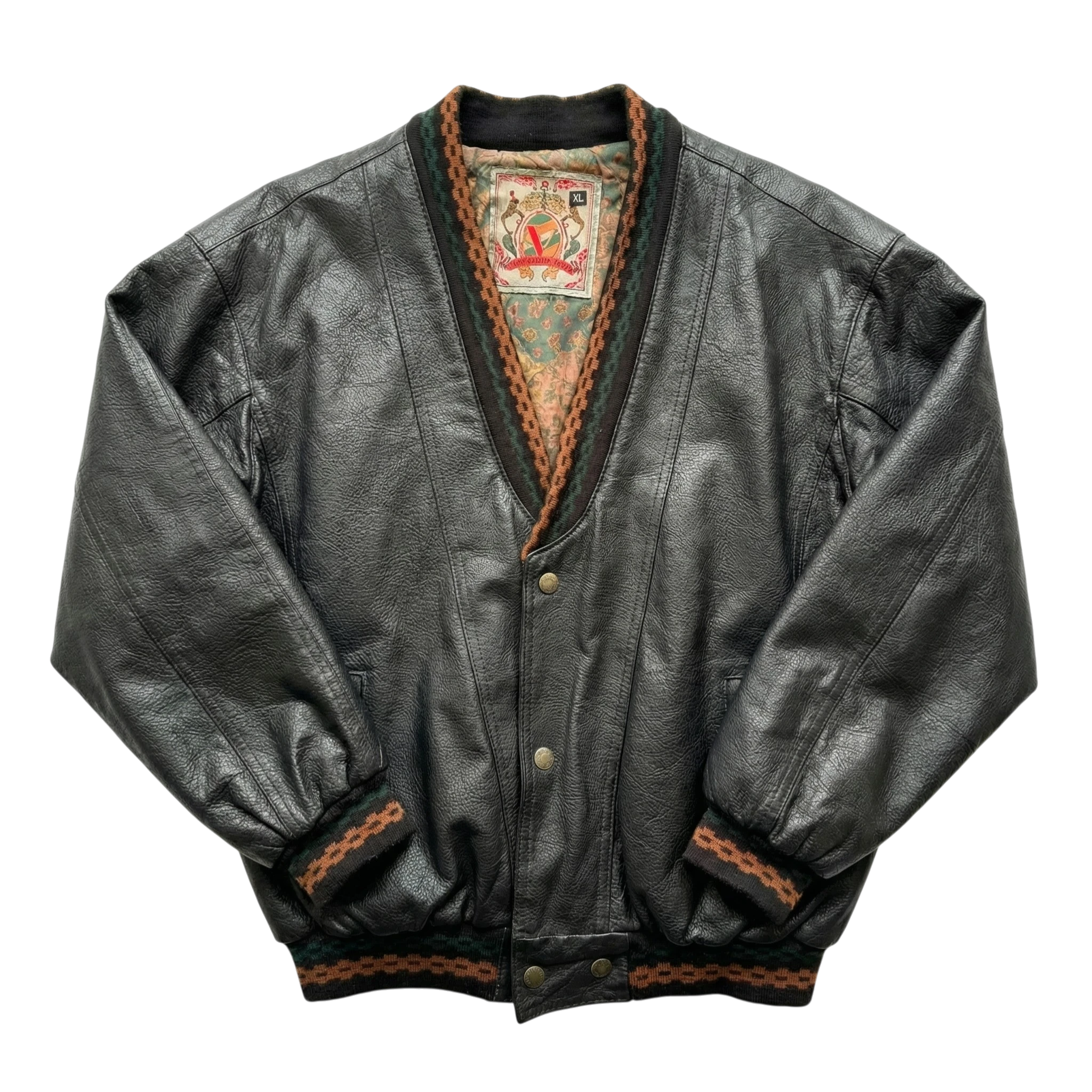 Vintage Love Kurtka Skórzana Rock XXL Vintage Streetwear - widok ogólny przód vintage