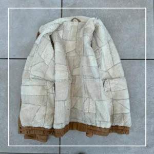 Vintage Love Kurtka Skórzana Sherpa XL Vintage Streetwear - zdjęcie 3