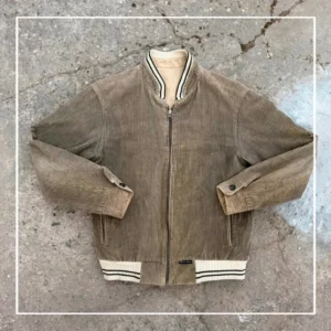 Vintage Love Kurtka Sztruksowa Khaki XL Vintage Retro Streetwear - zdjęcie 2