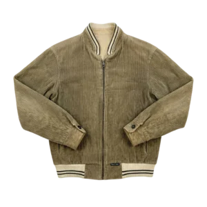 Vintage Love Kurtka Sztruksowa Khaki XL Vintage Retro Streetwear - widok ogólny przód vintage