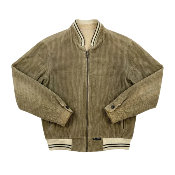 Vintage Love Kurtka Sztruksowa Khaki XL Vintage Retro Streetwear - widok ogólny przód vintage