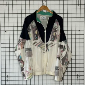 Vintage Love Kurtka Wiatrówka Kolorowa XL Vintage Retro Streetwear - zdjęcie 2