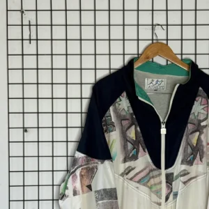 Vintage Love Kurtka Wiatrówka Kolorowa XL Vintage Retro Streetwear - zdjęcie 4