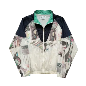 Vintage Love Kurtka Wiatrówka Kolorowa XL Vintage Retro Streetwear - widok ogólny przód vintage