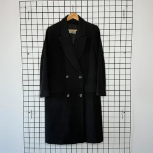 Vintage Love Płaszcz Wełniany Dwurzędowy M Vintage Retro 90s - zdjęcie 2