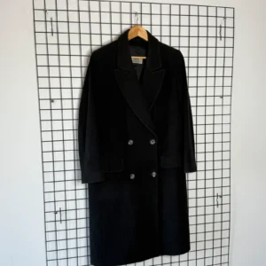 Vintage Love Płaszcz Wełniany Dwurzędowy M Vintage Retro 90s - zdjęcie 3