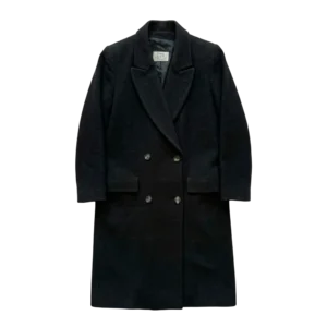 Vintage Love Płaszcz Wełniany Dwurzędowy M Vintage Retro 90s - widok ogólny przód vintage