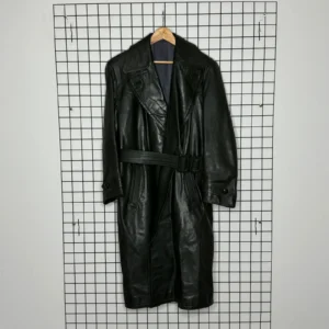 Vintage Love Skórzany Płaszcz XXL Vintage Streetwear Retro - zdjęcie 2