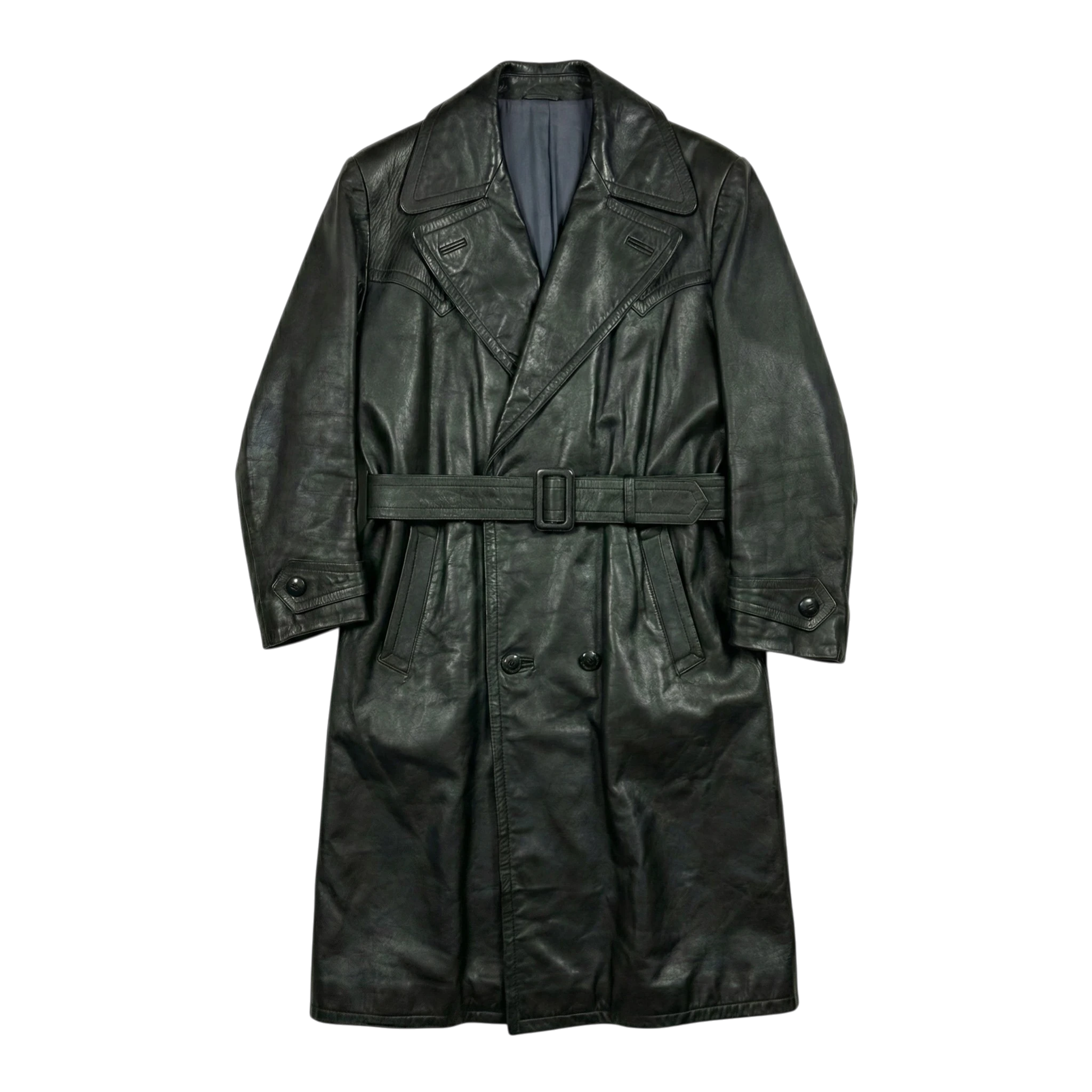 Vintage Love Skórzany Płaszcz XXL Vintage Streetwear Retro - widok ogólny przód vintage