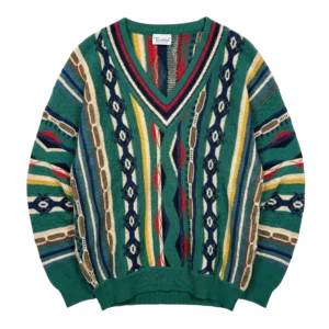 Vintage Love Sweter Coogi Style XXL Vintage Retro Streetwear - widok ogólny przód vintage
