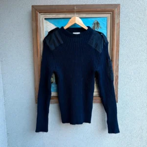 Vintage Love Sweter Military Wełniany M Vintage Retro STW - zdjęcie 2