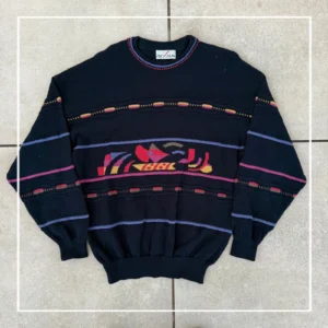 Vintage Love Sweter Pleciony Kolorowy L Vintage Streetwear - zdjęcie 2