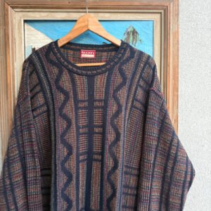 Vintage Love Sweter Pleciony Wzory XL Vintage Streetwear - zdjęcie 4