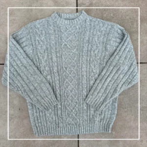 Vintage Love Sweter Warkocz XXL Vintage Retro Streetwear - zdjęcie 2