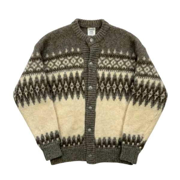 Vintage Love Sweter Wełniany Kurtka XL Vintage Streetwear - widok ogólny przód vintage