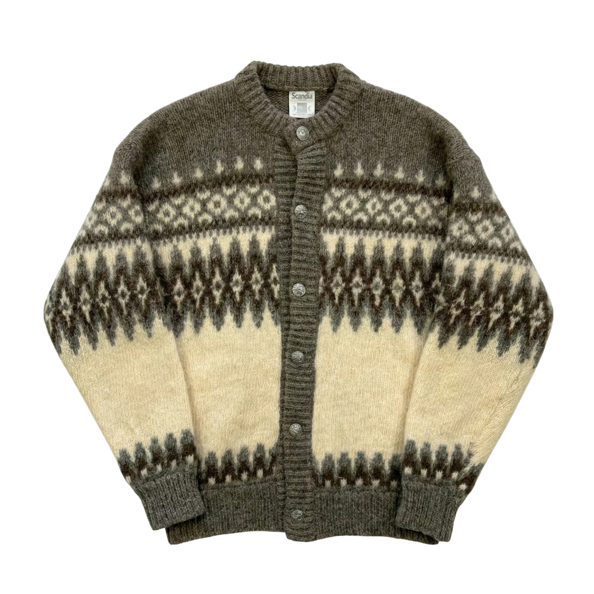 Vintage Love Sweter Wełniany Kurtka XL Vintage Streetwear - widok ogólny przód vintage