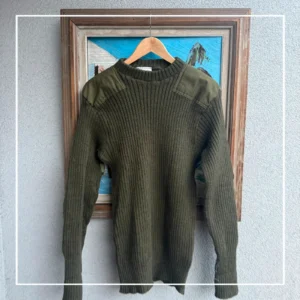 Vintage Love Sweter Wełniany Military XL Vintage Streetwear - zdjęcie 3