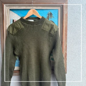 Vintage Love Sweter Wełniany Military XL Vintage Streetwear - zdjęcie 4
