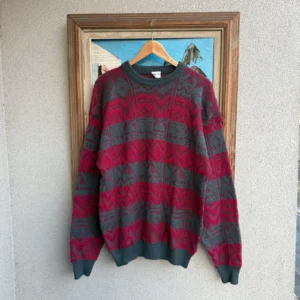 Vintage Love Sweter Wełniany Wzory XXL Vintage Streetwear - zdjęcie 2