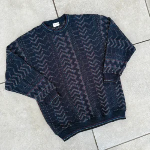 Vintage Love Sweter Wełniany Wzory XXL Vintage Streetwear - zdjęcie 3