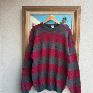 Vintage Love Sweter Wełniany Wzory XXL Vintage Streetwear - zdjęcie 3