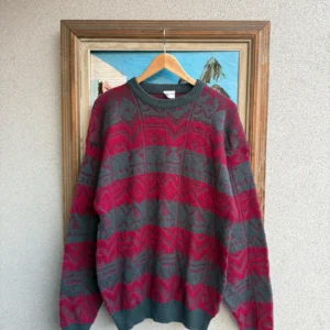 Vintage Love Sweter Wełniany Wzory XXL Vintage Streetwear - zdjęcie 4