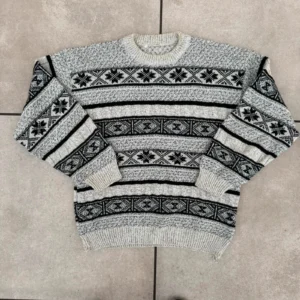 Vintage Love Sweter Wełniany XL Vintage Retro Streetwear - zdjęcie 2