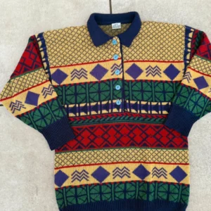 Vintage Love Sweter Wełniany XL Vintage Retro Streetwear - zdjęcie 4