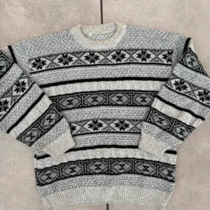 Vintage Love Sweter Wełniany XL Vintage Retro Streetwear - zdjęcie 4