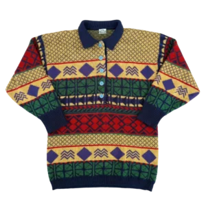 Vintage Love Sweter Wełniany XL Vintage Retro Streetwear - widok ogólny przód vintage